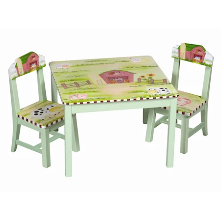 Little Farm House Table & Chair Set for Kids